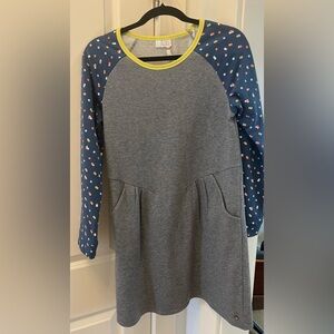 Gray and Blue Polka Dot Matilda Jane Kids Dress